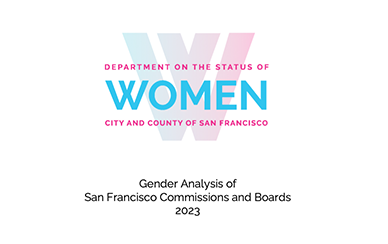 DOSW - Gender Analysis of San Francisco Commission and Boards 2023